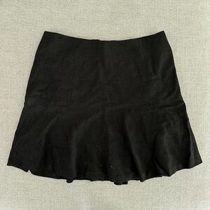 Theory Zip on Black mini Skirt